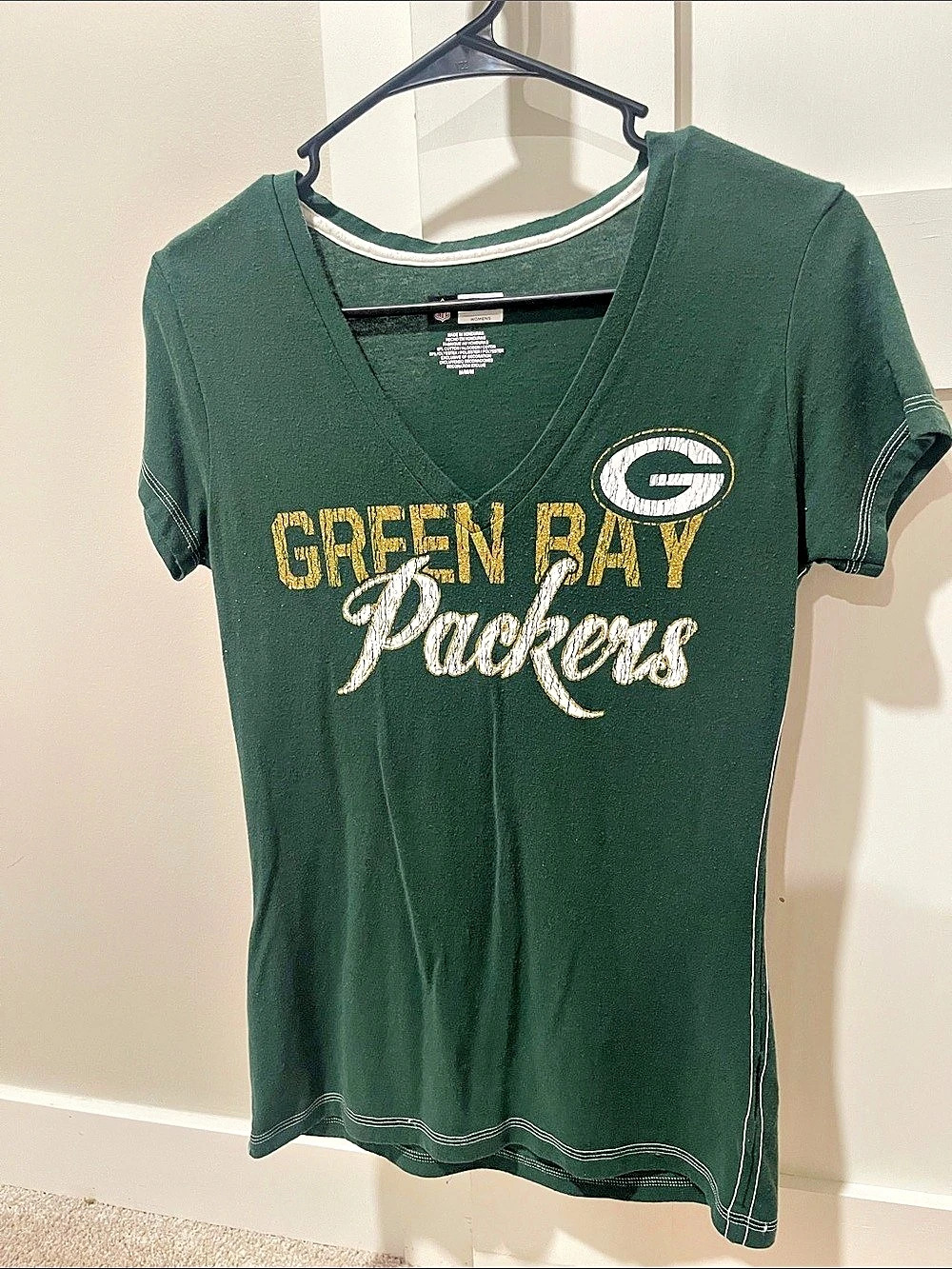 NFL Green Bay Packers Tee Green & Gold Size Medium